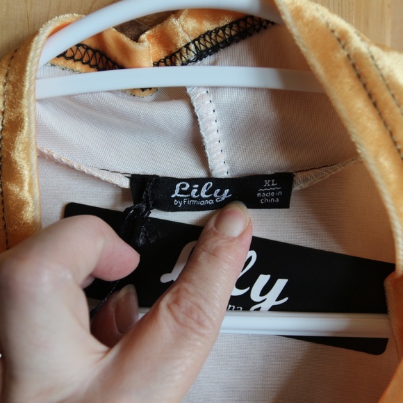 NWT Ombre Orange-Grey Velvet Wrap Top - Size XL - Picture 4 of 8